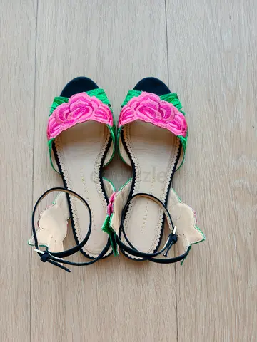 Charlotte Olympia Embroidered Sandals size 36