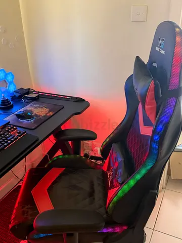RGB Gaming Chair and Desk Setup — Good Condition