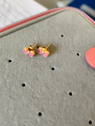 Toddler girl butterfly earrings
