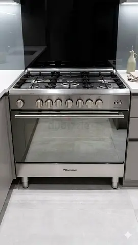 Bompani Gas Cooking range  5 Burners Gas Oven Grill Fan Full Safety (90 x 60) cm