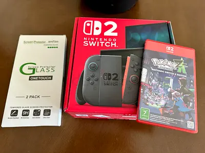 Nintendo Switch 2 Complete Bundle + Pokémon Legends ZA + Screen Guard - Good Condition
