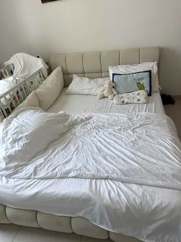 Large double bed including mattress
