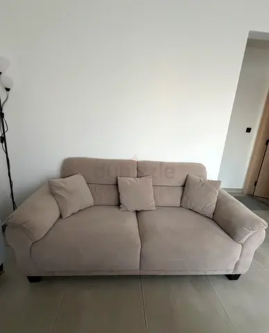 Light Grey 3-Seater Sofa - Good Condition