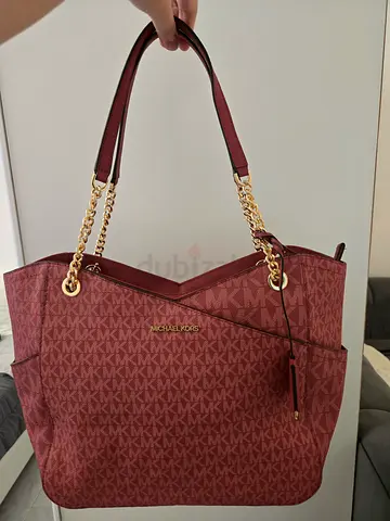 Michael Kors Womens Jet Set Travel Large Chain Shoulder Tote 35F1GTVT3B-mulbmt (Mulberry Multi)
