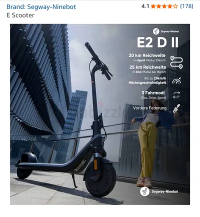 Segway-Ninebot E2 D II - E Scooter