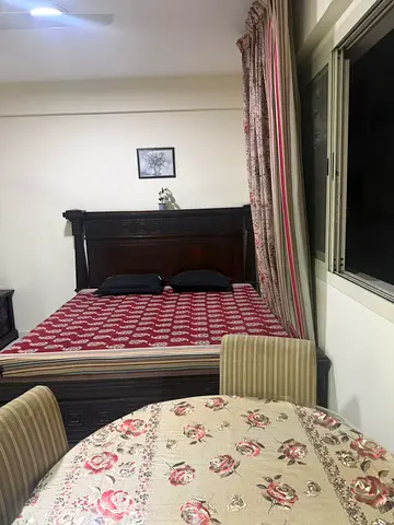 Spacious Furnished Master Bedroom in a Family Building.