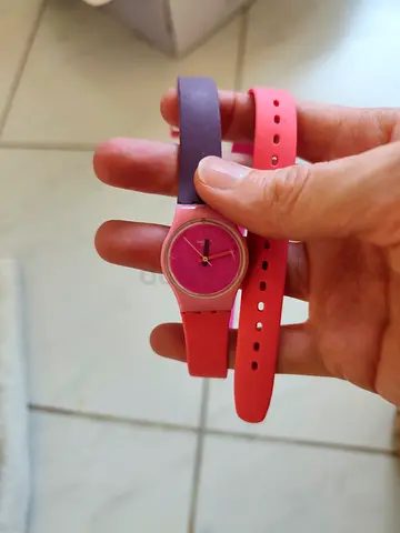 Swatch pink watch for women