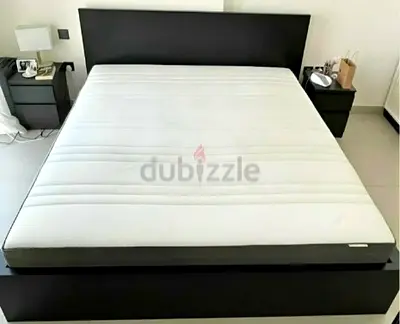 Ikea King size bed with mattress available in perfect condition