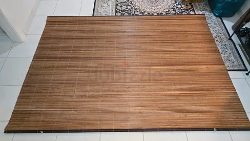 8ft (2.4m) wide x 6ft (1.8m) high Bamboo Slat Window Blind