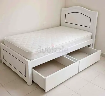 Brend New single size 90×190 storage drawer bed with Madical Matress Available
