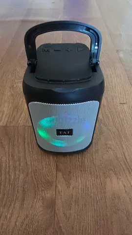 Portable Bluetooth Party Speaker with Handle and LED Lights