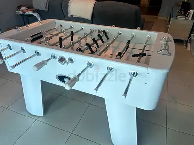 White Foosball Table — Good Condition, Ready to Play was 3,500aed