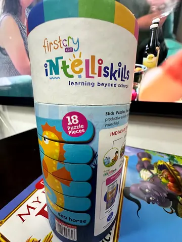 FirstCry IntelliSkills 18-piece Stacking Puzzle Set (Educational) set of 6 sea animals