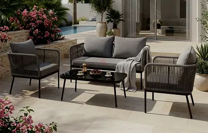 Elegant outdoor couture styling Sofa set