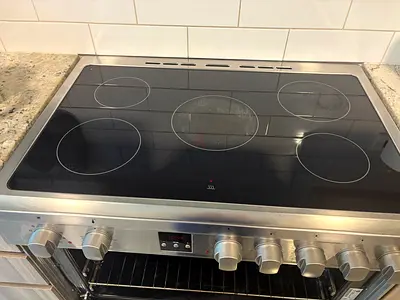 Hoover Stainless steel electric ceramic hob with built-in oven