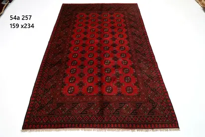 1.6x2.3 Traditional afghan wool Red Rug  living room oriental rugs bedroom home office rug carpets