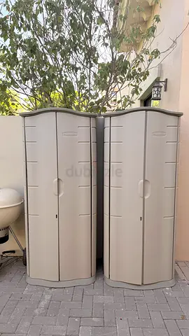 Pair of Outdoor Rubbermaid Plastic Storage Cabinets - Good Condition, 300 each