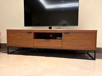 Modern walnut TV unit for sale