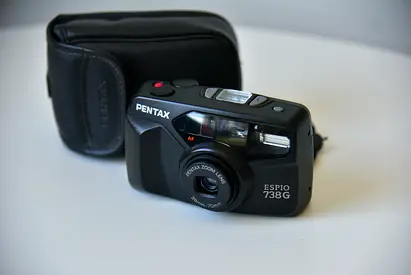 Pentax Espio 738G 35mm Point  Shoot – Fully Tested + Case
