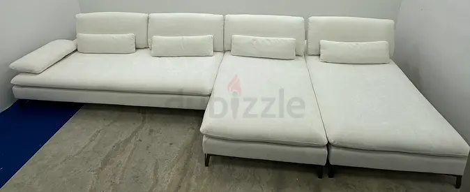 Excellent condition rochebobois lshape couch