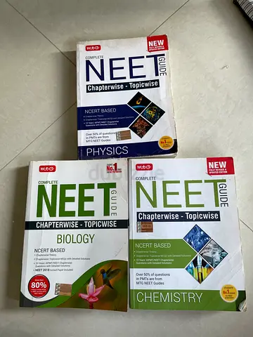 MTG Complete NEET Guide Set – Physics, Chemistry  Biology – unused