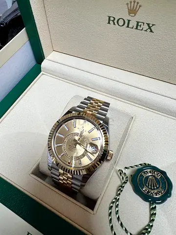 Rolex Datejust Two-Tone sky dweller jubilee bracelet Mens Watch with Box and Papers