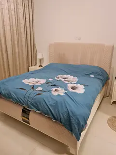 Bed frame + dresser + Home center Mattress