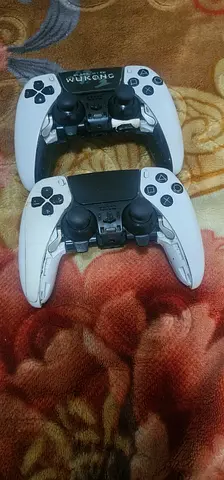 Pair of Dual sense 2 White Wireless PS5-style Controllers - Used, Working