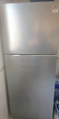 Samsung Silver double-door refrigerator - great working condition