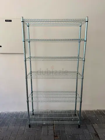 Chrome 6-Tier Metal Wire Storage Shelf Unit — Sturdy  Adjustable