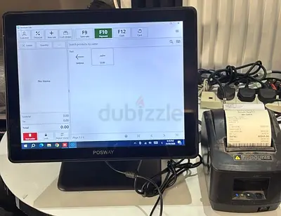 POS Touchscreen Terminal with Receipt Printer - Ready for Retail Use