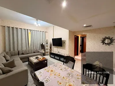The best furnished two-bedroom apartment with a living room is available for annual rent in Al-Hami