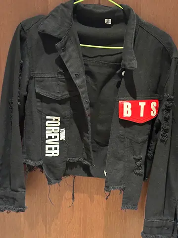 BTS cropped jacket size xs