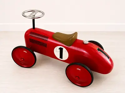 Vilac Vintage Red Metal Ride On Car