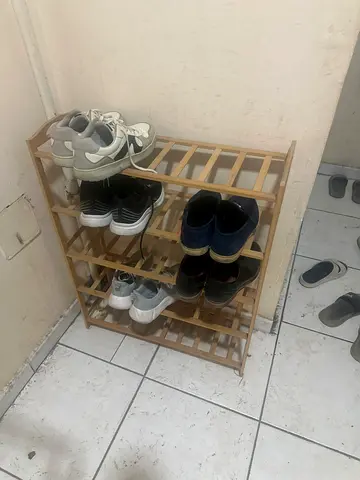 Bamboo Wooden shoe rack - 5 rack