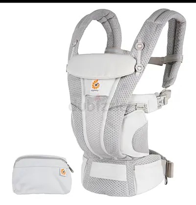 Ergonomic Baby Carrier with Waist Pack - Light Grey