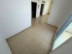 Apartment for rent in Ajman Corniche one bedroom hall direct sea view three balconies central AC eas