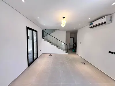 Luxury villa with 4 bedrooms, large living room, maid's room, storage room, spacious design