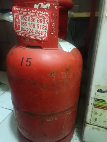 Used LPG Gas Cylinder (Standard Red) - Good Condition