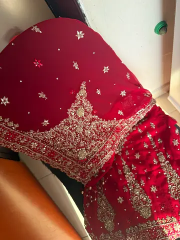 Red bridal lehenga ,wore in wedding only