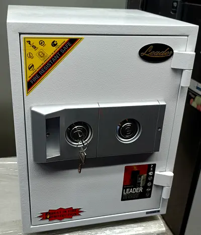 Leader Fire-Resistant Home Safe with Keys - Compact Security Safe