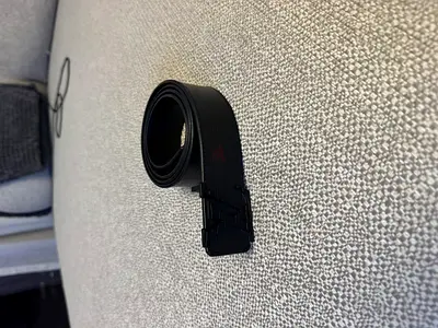 Louis Vuitton Black Leather Belt - Authentic
