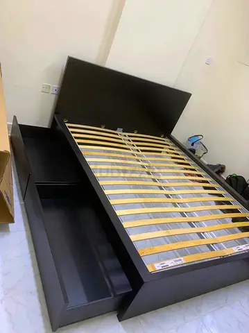 Ikea Malm bed with mattress queen size