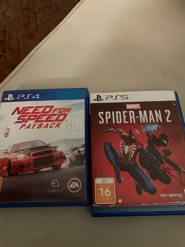 PS4 games - Spider-Man 2  Need for Speed Payback (2 discs)