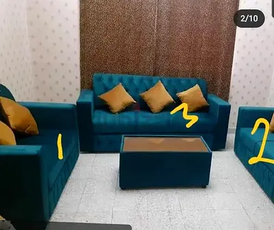 Modern Fabric Sofa Set – Stylish Comfort