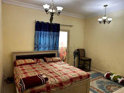 King size bed frame with mattress and bedding - Dressing Table and 2 side Table