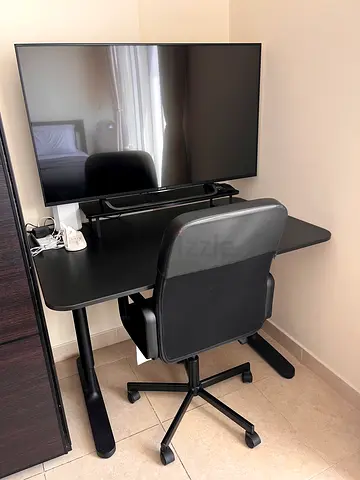 Desk + Chair + Monitor Riser + FREE TV