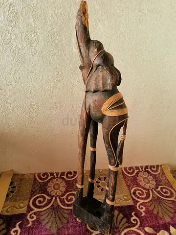 Handcrafted Wooden Elephant Statue