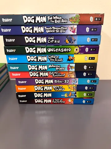 Dog Man Complete Series, 11 Hardcover Books by Dav Pilkey (Books 1 to 11)