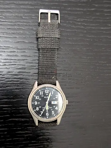 Casio-style Military Field Watch solar charging